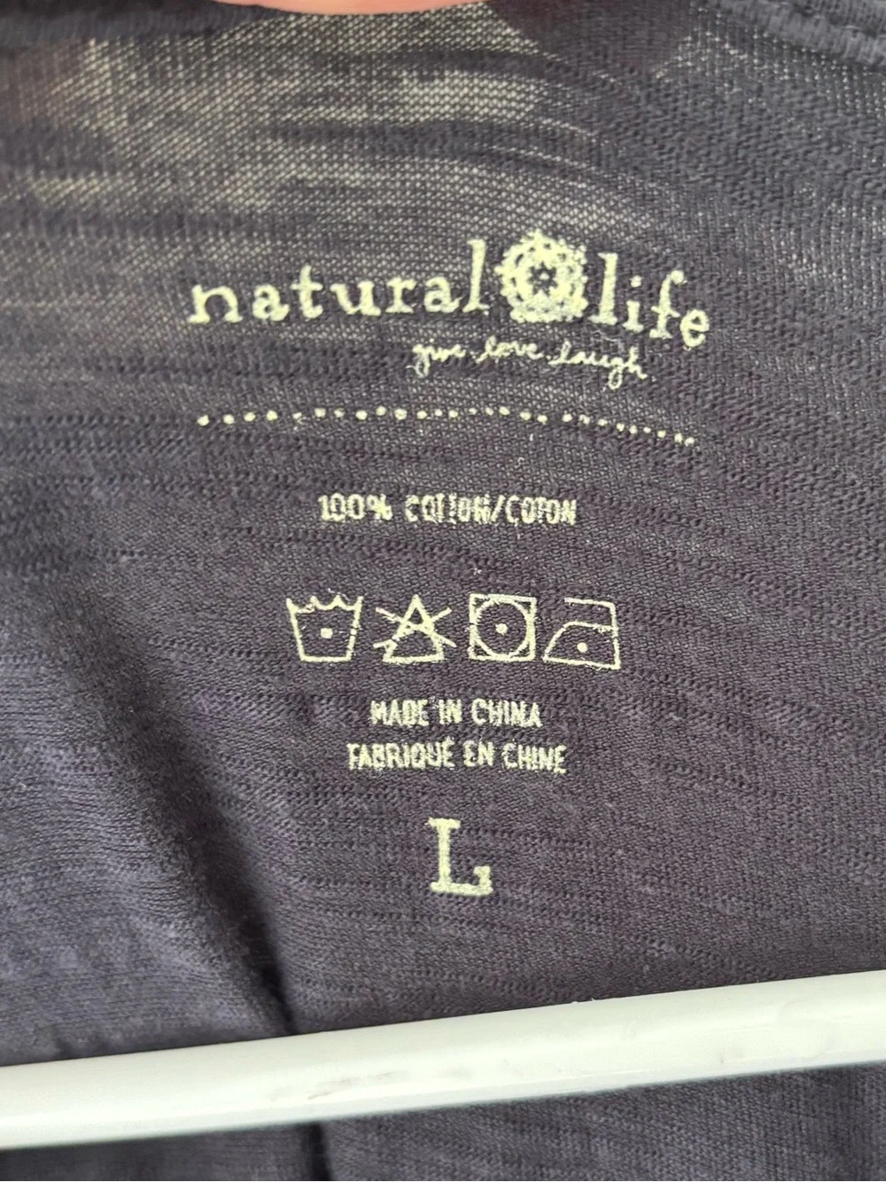 Natural Life Black Midi Dress Short Sleeves Raw Hem Cottagecore Milkmaid Cotton